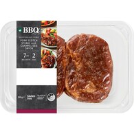 Woolworths BBQ Pork Scotch Steaks With Caramelised Onion