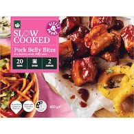 Woolworths Slow Cooked Pork Belly Bites In Hickory BBQ Sauce