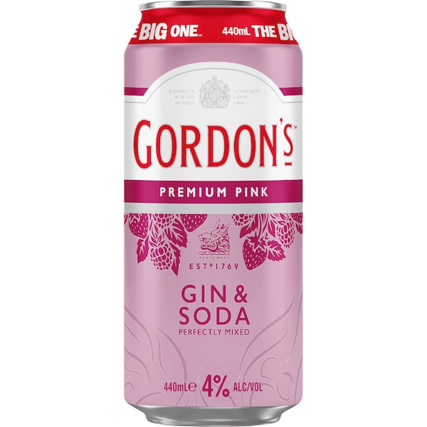 Gordon's Pink & Soda Big Can 440mL