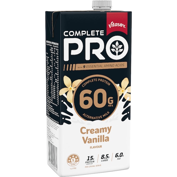 Vitasoy Complete Pro Vanilla Protein Alternative Long Life Milk UHT 1L