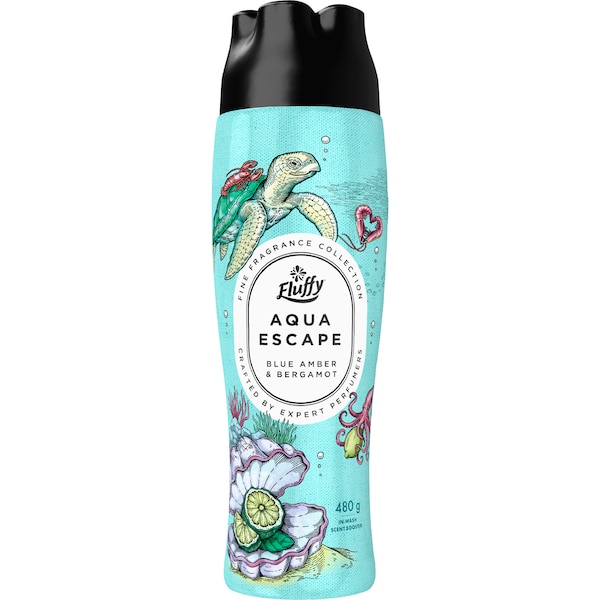 Fluffy Aqua Escape Laundry Booster Blue Amber & Bergamot 480g