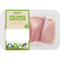 Macro Free Range Chicken Thigh Fillets