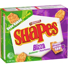 Arnott's Arnott's Bizza Shapes Crackers 170g