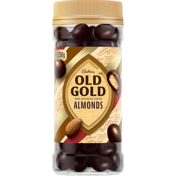 Cadbury Old Gold Dark Chocolate Almonds 250g