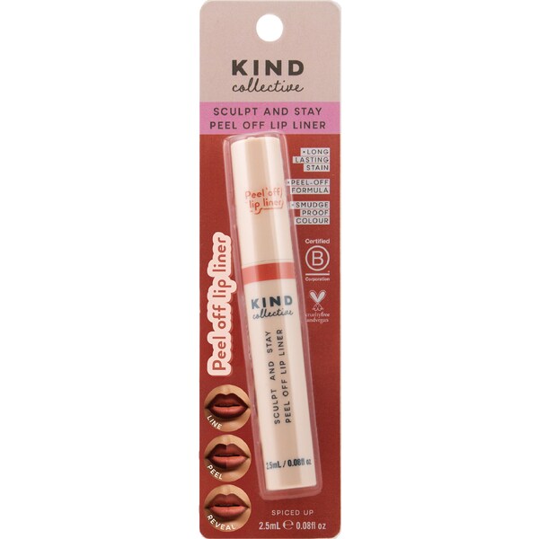 KIND Collective Sculpt & Stay Peel Off Lip Liner Spiced Up 2.5mL