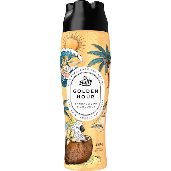 Fluffy Golden Hour Laundry Booster Sandalwood & Coconut 480g