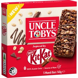 Uncle Tobys KitKat Inspired Muesli Bars 5 pack – Woolworths