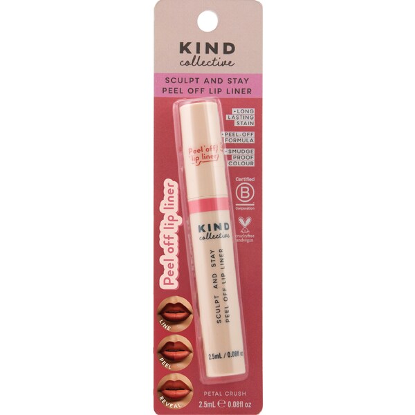 KIND Collective Sculpt & Stay Peel Off Lip Liner Petal Crush 2.5mL