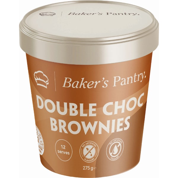 Baker's Pantry Double Choc Brownies 275g 12 pack