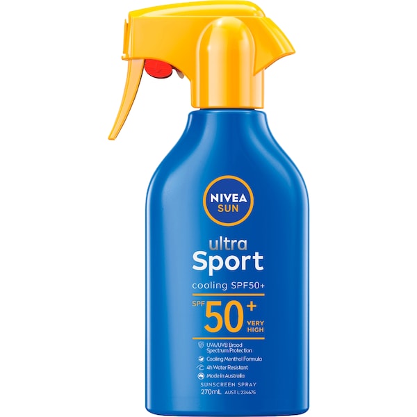 Nivea Sun SPF 50+ Ultra Sport Cooling Sunscreen Spray 270mL