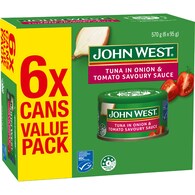 John West Tuna In Onion & Tomato Savory Sauce Value