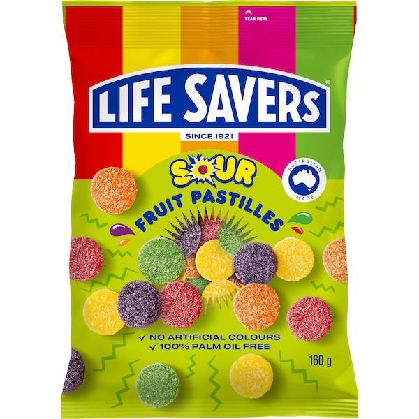 Life Savers Sour Fruit Pastilles 160g