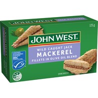 John West Jack Mackerel Fillets Olive Oil
