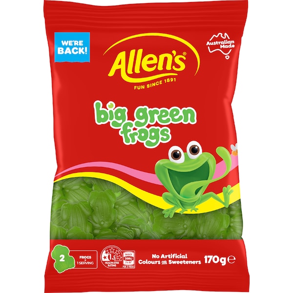 Allen's Big Green Frogs 170g