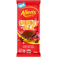 Allen's Sherbet Fizz Milk Choc Bar