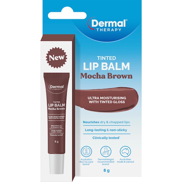 Dermal Therapy Tinted Lip Balm Mocha Brown 8g