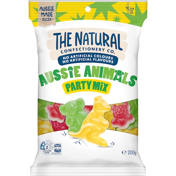 The Natural Confectionery Co. Aussie Animals Party Mix 200g