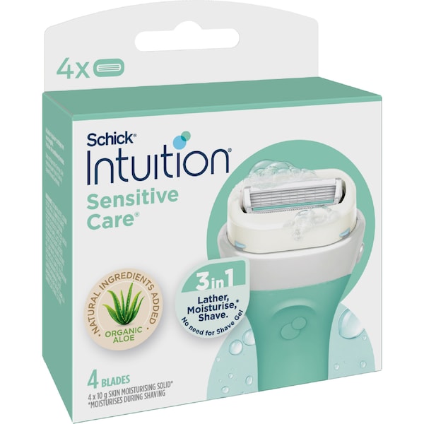 Schick Intuition Sensitive Care Razor Refill 4 pack