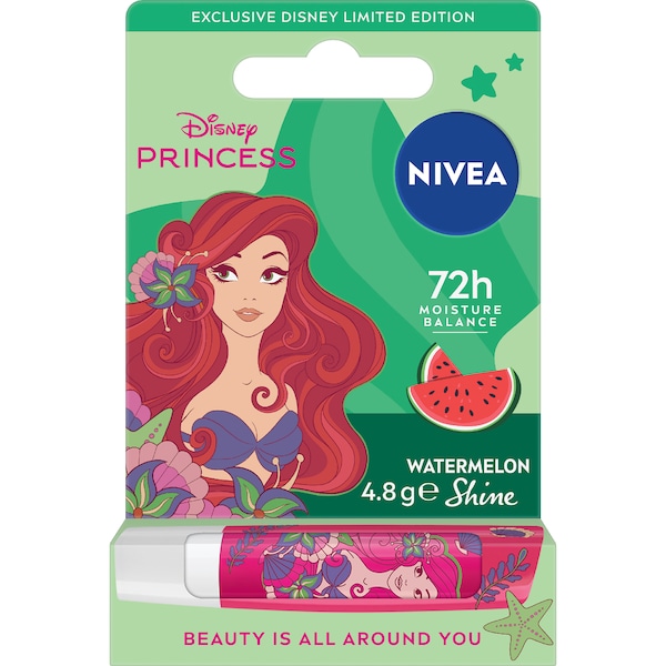 Nivea Disney Ariel Watermelon Shine Lip Balm 4.8g