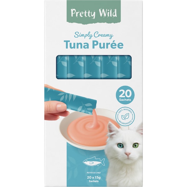 Pretty Wild Tuna Puree Cat Treats 20 pack