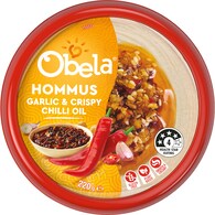 Obela Hommus Garlic & Crispy Chili Oil Dip