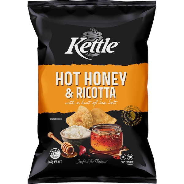 Kettle Potato Chips Hot Honey & Ricotta 165g