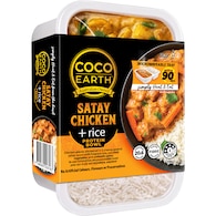 Coco Earth Satay Chicken With Rice