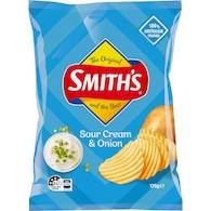 Smith's Crinkle Cut Sour Cream & Onion Potato Chips
