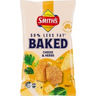 Smith's Crinkle Cut Baked Potato Chips Cheese & Herbs