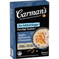 Carman's Porridge Sachets Apple Sultana & Cinnamon