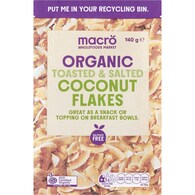 Macro Organic Toasted Coconut Flakes With Sea Salt