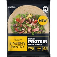 Simson's Pantry High Protein White Wraps