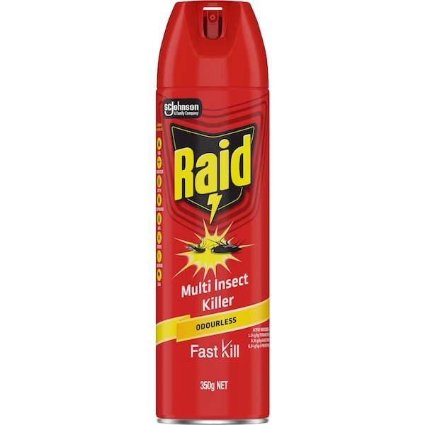 Raid Multi Insect Killer Spray Odourless 350g