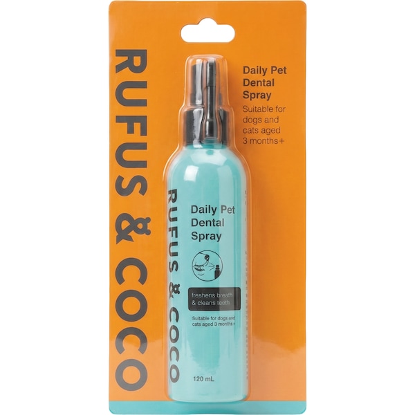 Rufus & Coco Daily Pet Dental Spray 120mL