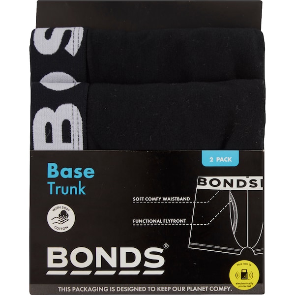 Bonds Mens Base Trunk Size XL 2 pack