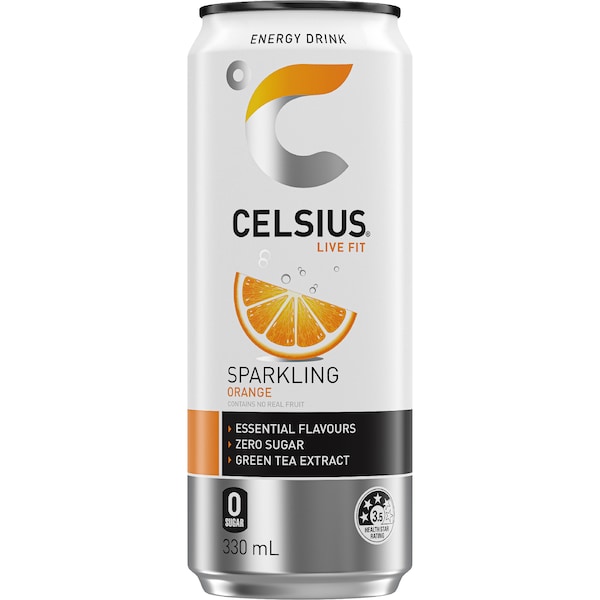 Celsius Energy Drink Sparkling Orange 330g