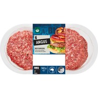 Woolworths 6 Pack Angus Beef Burgers