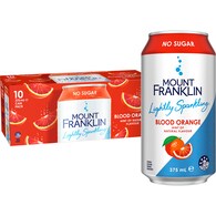 Mount Franklin Lightly Sparkling Water Blood Orange