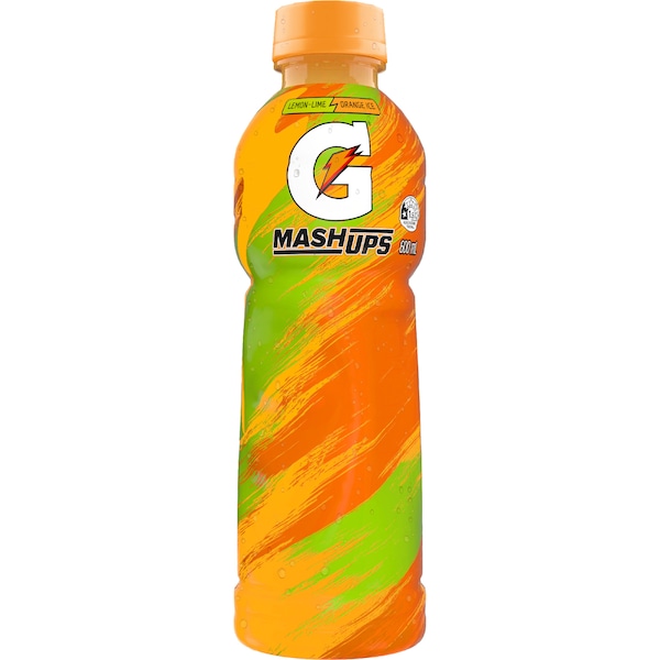 Gatorade Mash Ups Sports Drink Lemon Lime Orange Ice 600mL