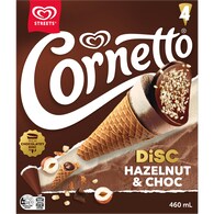 Cornetto Disc Hazelnut & Choc Dessert Sticks