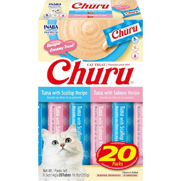 Churu Puree Cat Treats Tuna Variety 14g x 20 pack