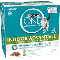 Purina One Indoor Advantage with Chicken In Gravy 1+ Years Wet Cat Food