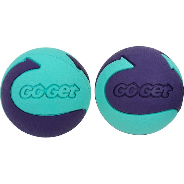 Go Get Extra Bounce Ball Medium Dog Toy 2 pack
