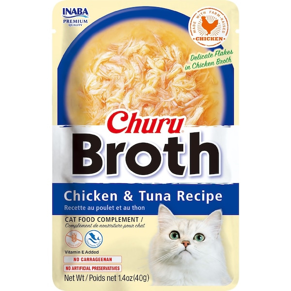 Churu Broth Wet Cat Food Chicken & Tuna 40g