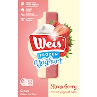 Weis Frozen Yogurt Ice Cream Bars Strawberry