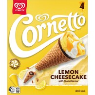 Cornetto Lemon Cheesecake Dessert Sticks