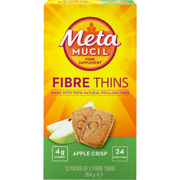 Metamucil Fibre Thins Apple Crisp 12 pack