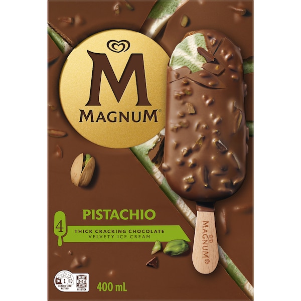 Magnum Pistachio Ice Cream Sticks 400ml 4 pack