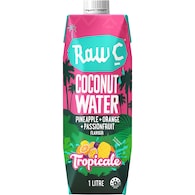 Raw C Coconut Water Pineapple Orange & Passionfruit