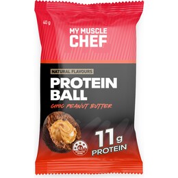 My Muscle Chef Protein Ball Choc Peanut Butter 40g – Woolworths